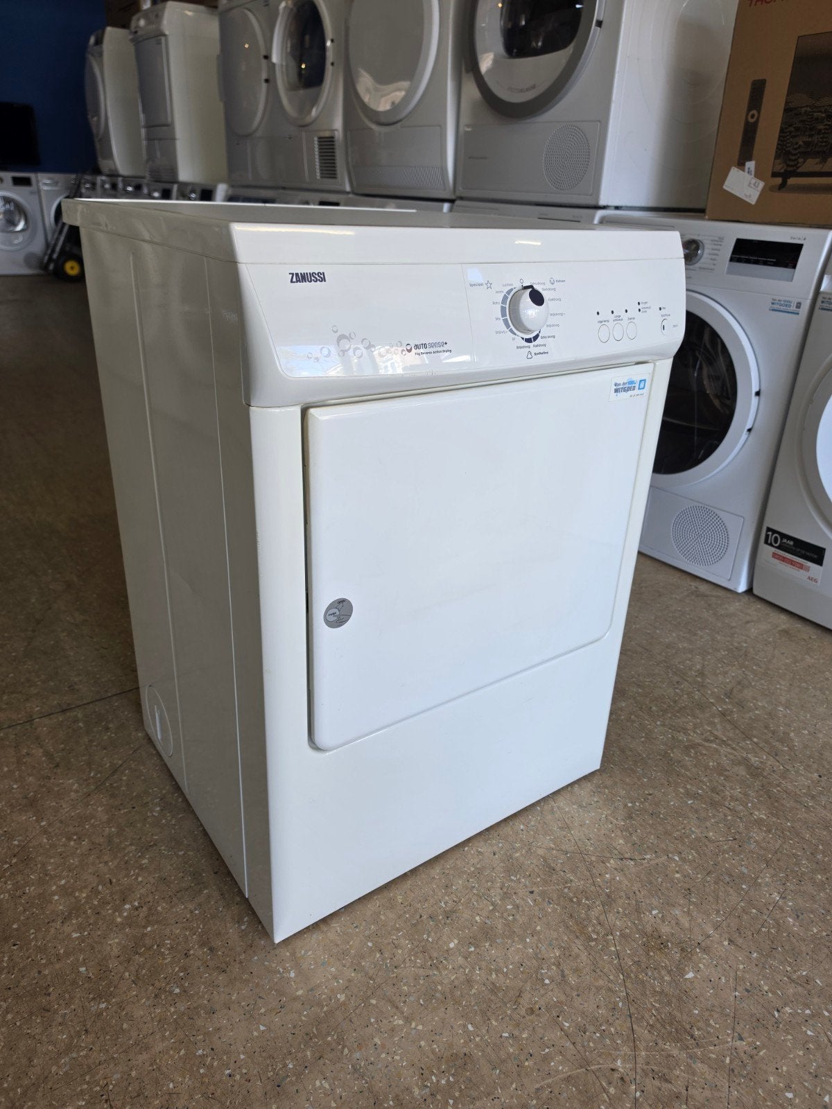 Zanussi afvoerdroger | 6 kilo | Garantie & Gratis thuis 🚚✅️, Witgoed en Apparatuur, Jirnsum, 6 tot 8 kg, Luchtafvoer, Anti-kreukfase
