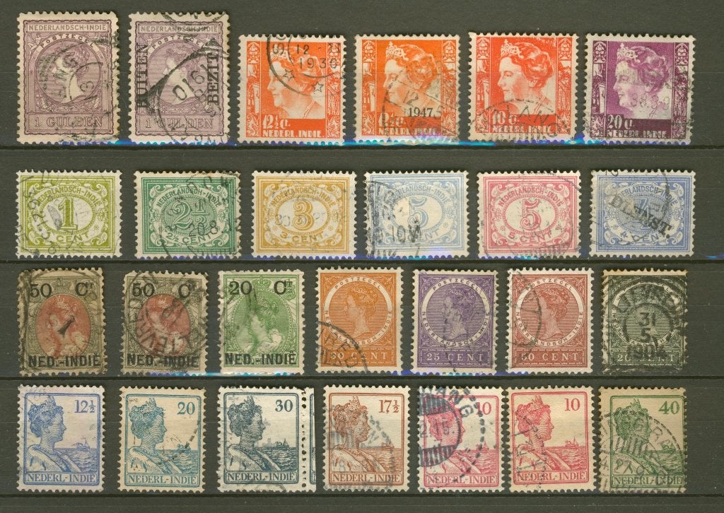 Mooie partij postzegels Nederlands-Indië Postzegels Nr.661, Ophalen of Verzenden, Gestempeld, Nederlands-Indië