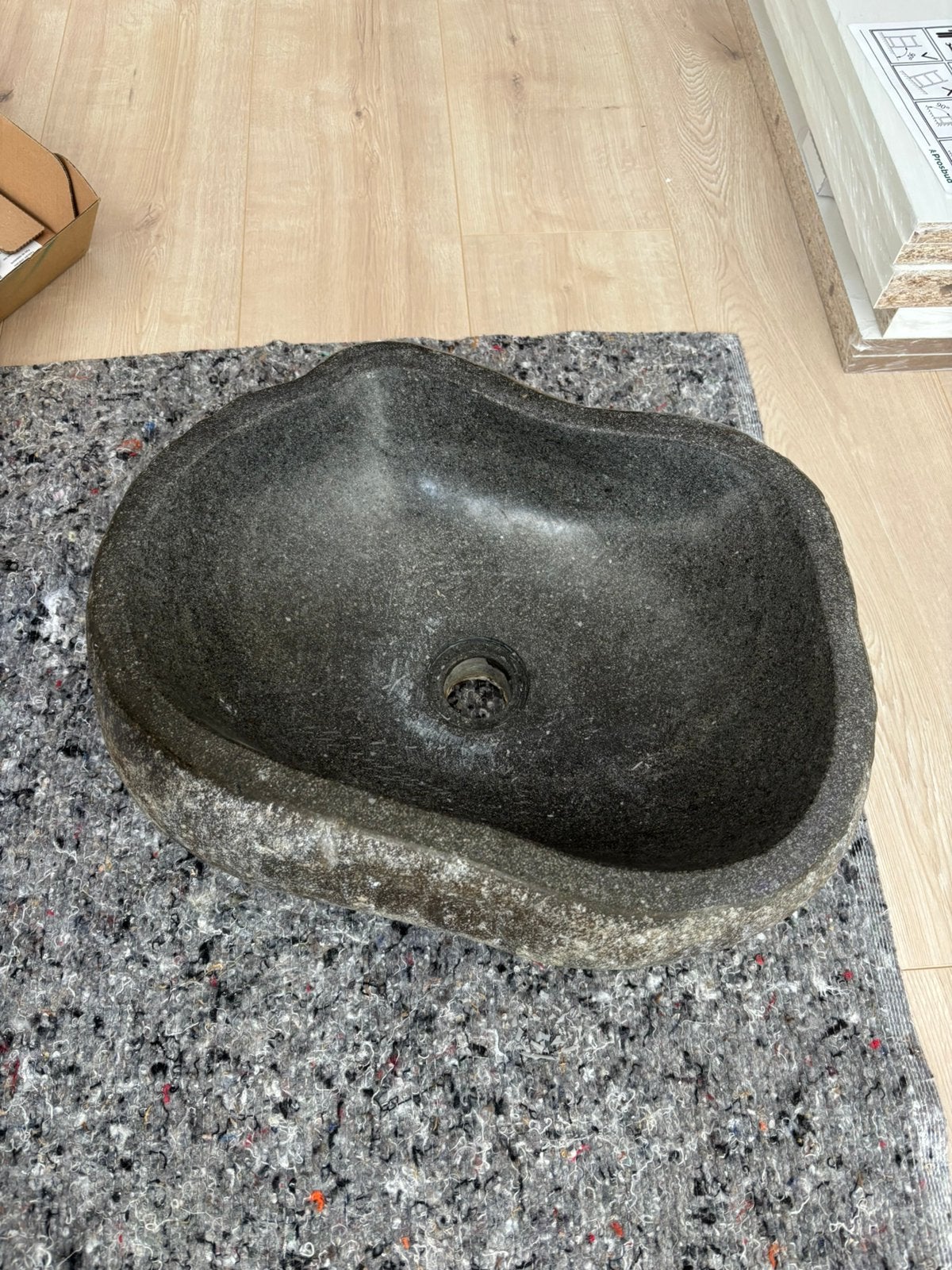 Waskom natuursteen, Minder dan 50 cm, Ophalen of Verzenden, Zo goed als nieuw, Minder dan 100 cm
