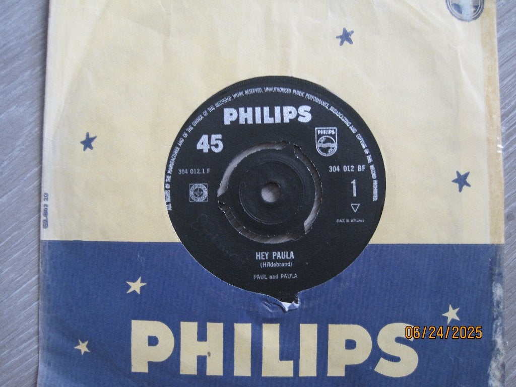 Paul and Paula  -  Hey Paula, Verzenden, Originele persing, 7 inch, Zo goed als nieuw