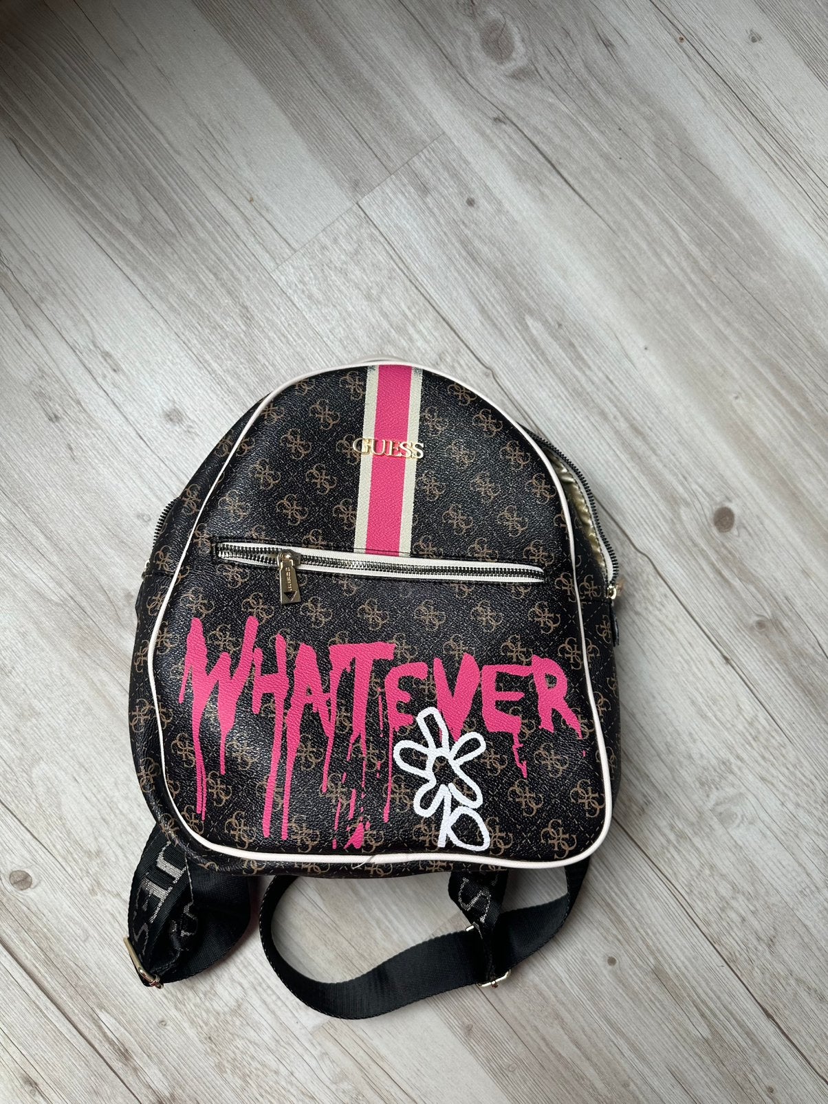 Guess leren rugtas, Ophalen of Verzenden, Gebruikt, Overige merken, 30 tot 45 cm