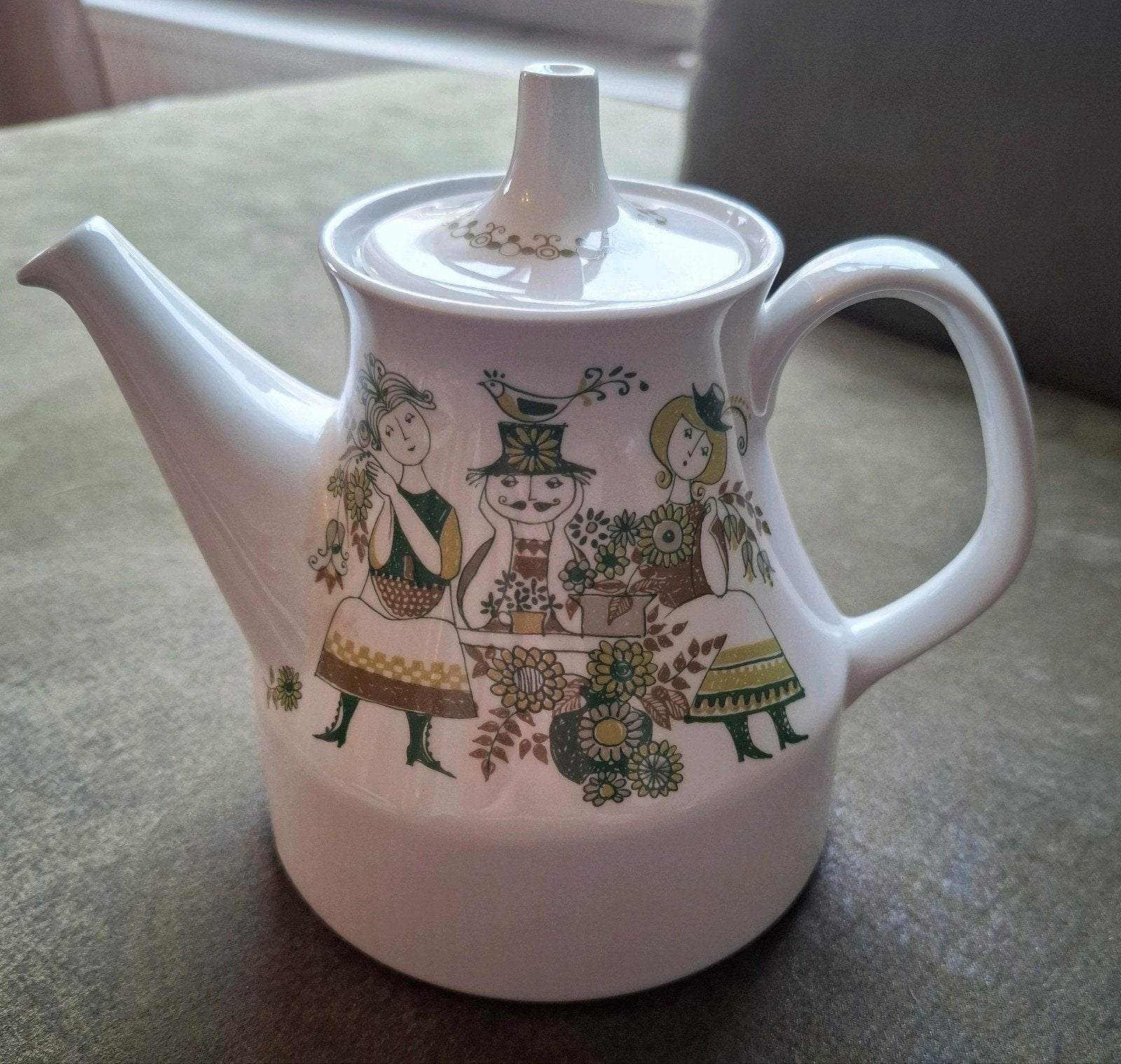 Vintage theepot van Figgjo Flint Noorwegen - Turi design, Gebruikt, Overige typen, Ophalen of Verzenden, Overige stijlen