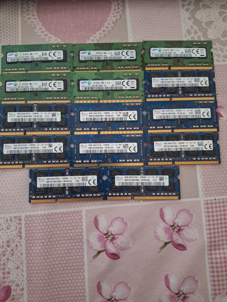 4GB PC3L/DDR3L-12800S (laptop geheugen) €5,00 Per Stuk, Ophalen, 12800S, DDR3, Zo goed als nieuw