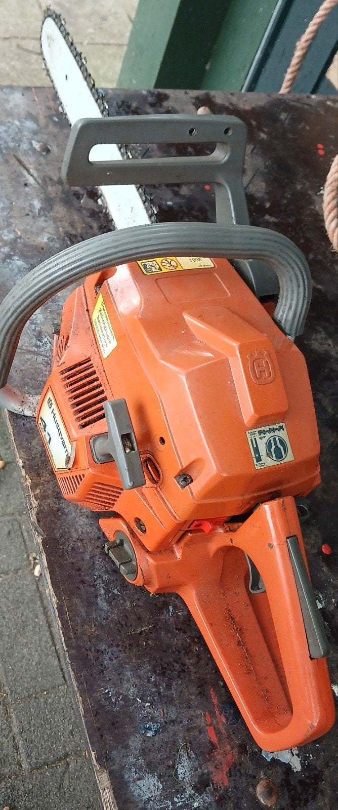 husqvarna 41 kettingzaag defect, Ophalen, Gebruikt, Benzine