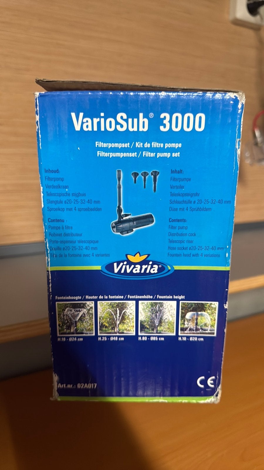 Vivaria VarioSub 3000 Filterpompenset, Ophalen, Nieuw, Vijverfilter