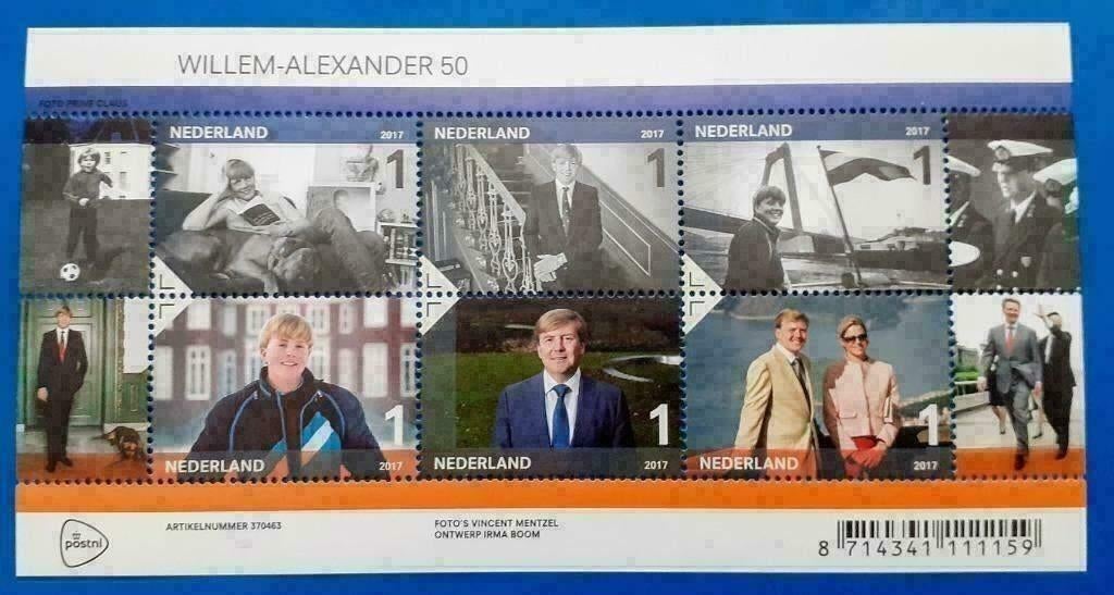 NVPH 3535 Willem-Alexander 50 - 2017, Verzenden, Na 1940, Postfris