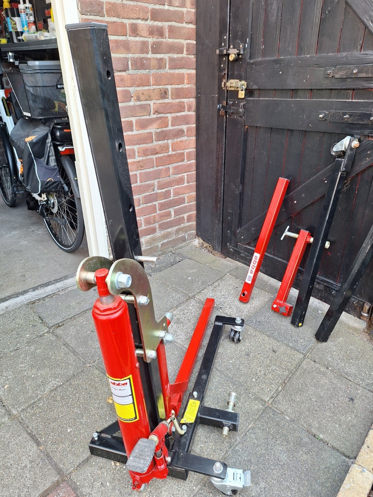 ABBA Motorcycle Equipment 3 Ton Ram Motorfiets Lift, Ophalen, Gebruikt