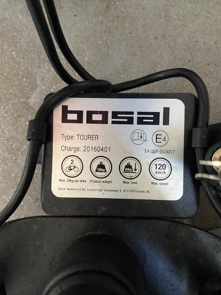 Bosal fietsendrager Tourer 2, Ophalen, Zo goed als nieuw, 2 fietsen, Trekhaakdrager