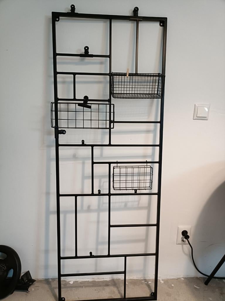 Decoratief ophangrek met bakjes en klemmetjes, Ophalen, Zo goed als nieuw