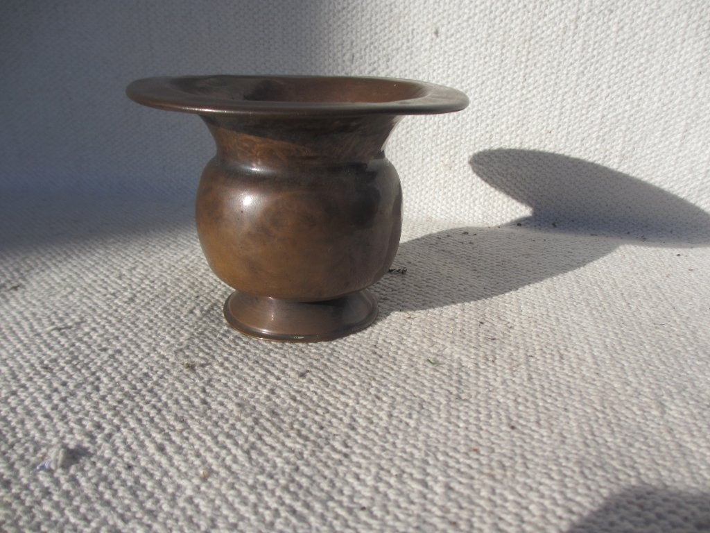 Antieke koperen kwispedoor jaren 1880-1900, Ophalen of Verzenden