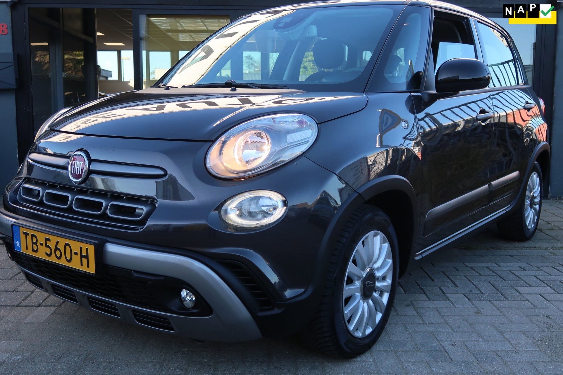 Fiat 500 L 0.9 TwinAir Cross *Rijklaarprijs *Hoge instap *De, Gebruikt, Leder en Stof, Bedrijf, Handgeschakeld