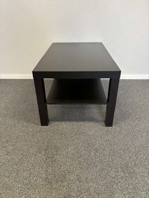 IKEA Lack salontafels 90x55cm zwartbruin met onderblad, Niet ingevuld, Gebruikt, 50 tot 100 cm, Niet ingevuld
