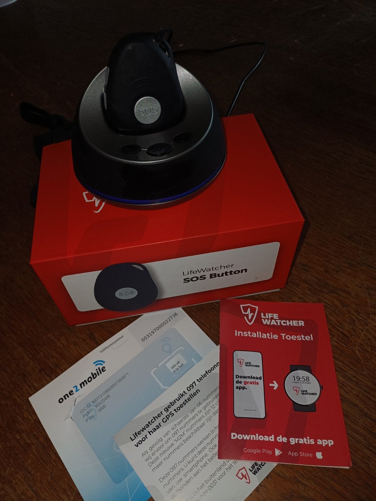 LifeWatcher SOS Button met oplaadstation, Ophalen, Gebruikt, Overige typen, Overige merken