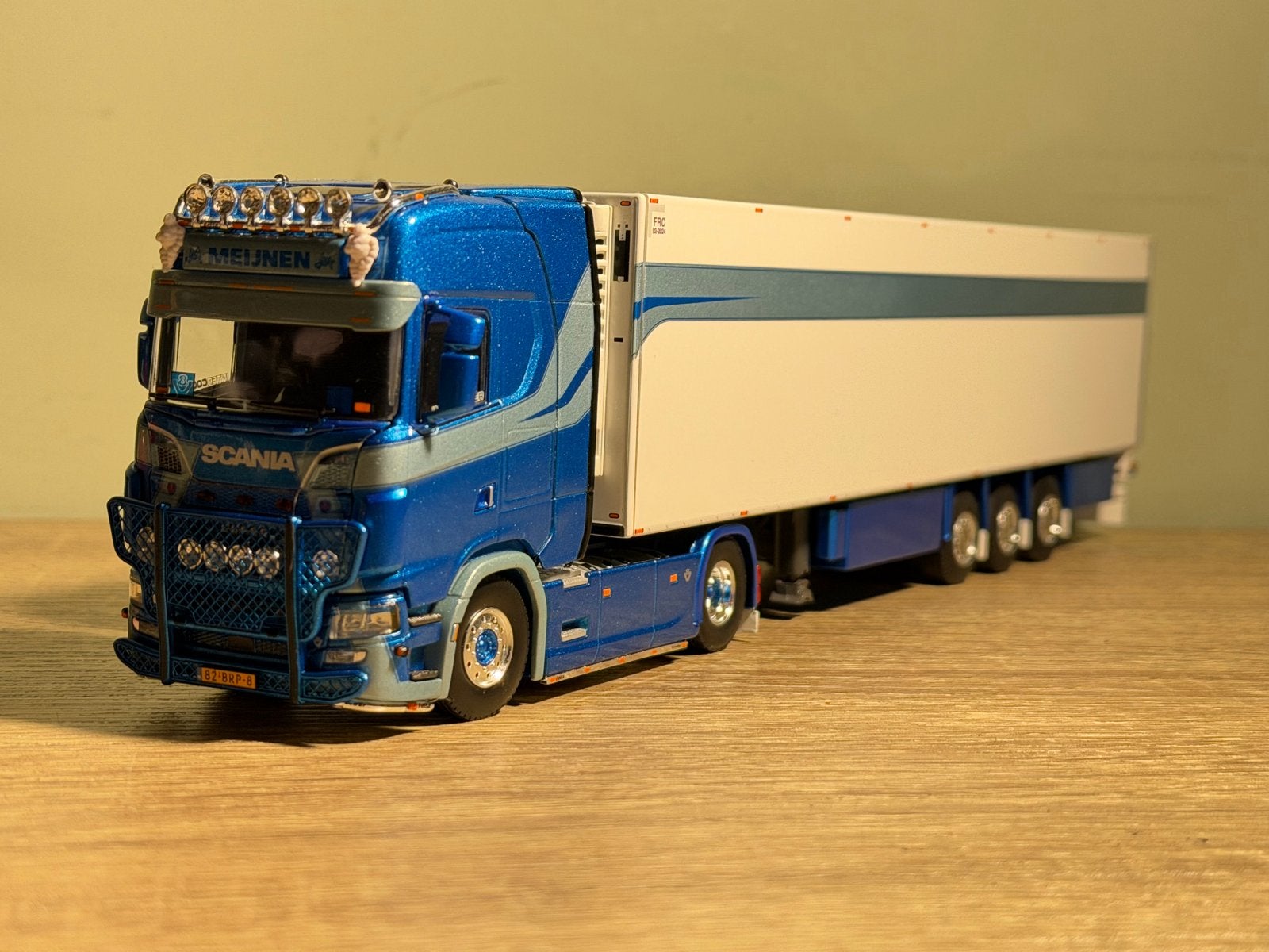 WSI Scania Next Gen Meijnen Transport met trailer, Hobby en Vrije tijd, Ophalen of Verzenden, Nieuw, Bus of Vrachtwagen, Wsi