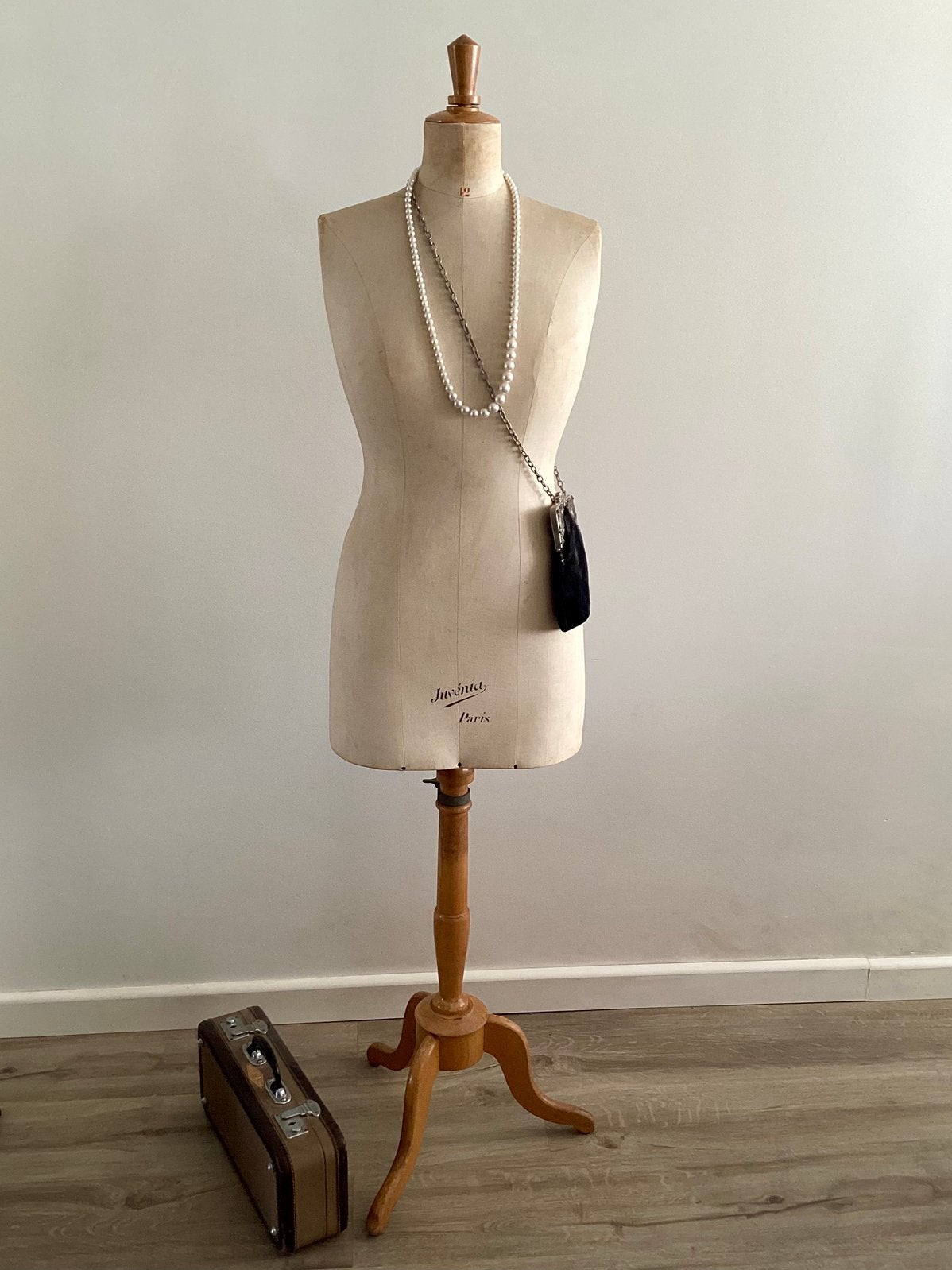 Oude vintage paspop merk Juvenia exc. accessoires, Ophalen, Zo goed als nieuw, Paspop