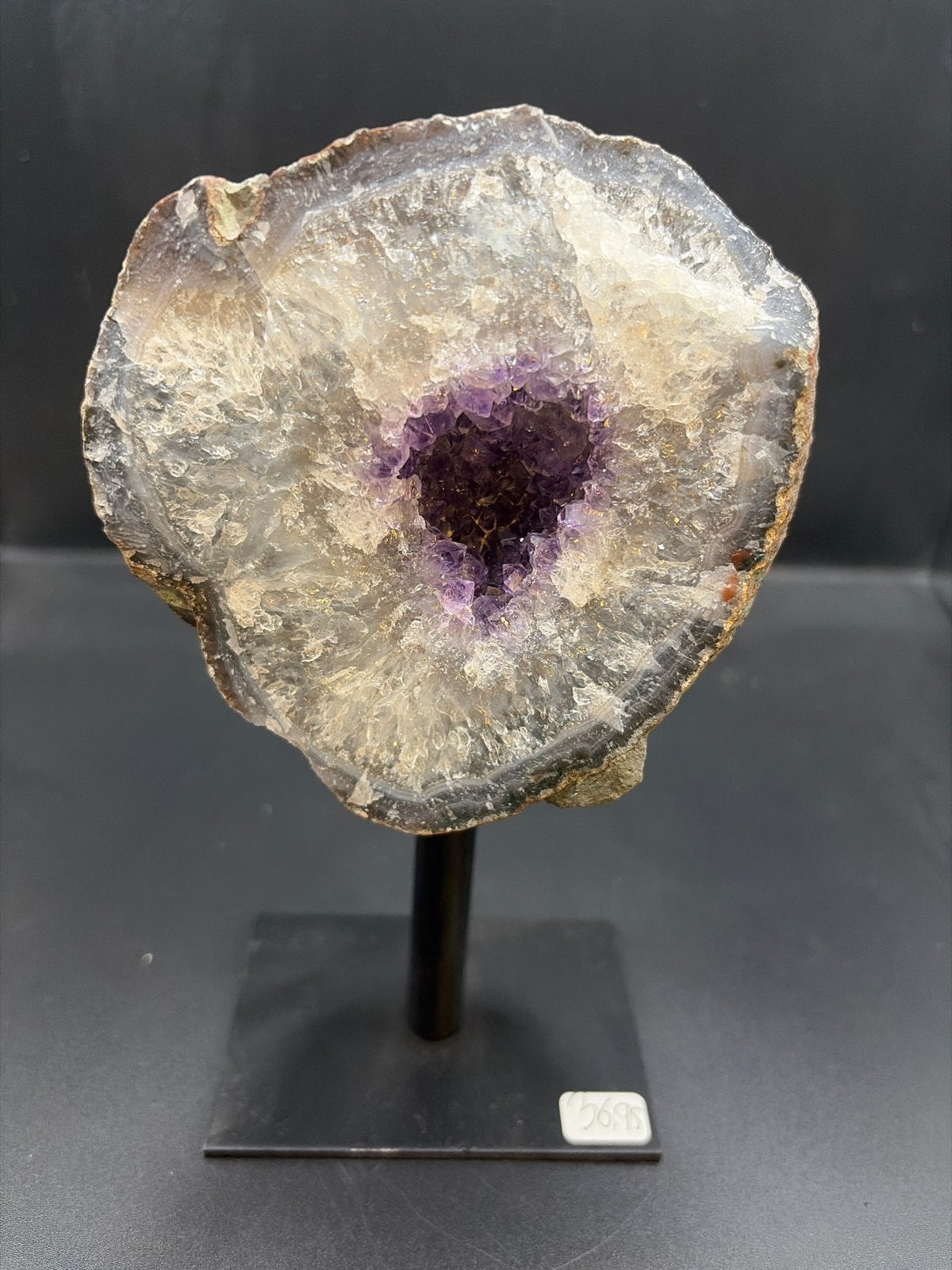 Prachtige Amethist Geode op standaard - Uniek stuk!, Nieuw, Ophalen of Verzenden, X, X