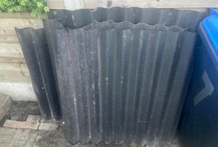 Golfplaten 4x, Doe-het-zelf en Verbouw, Platen en Panelen, Ophalen, Gebruikt