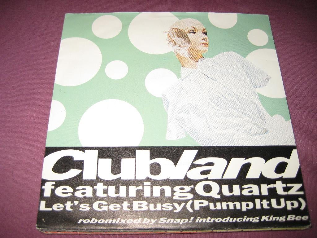 Clubland feat. Quartz: Let`s get busy, Cd's en Dvd's, Vinyl Singles, Ophalen of Verzenden, Zo goed als nieuw, Pop, Single