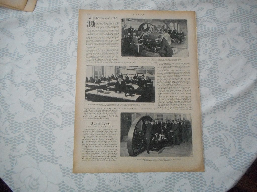 Delft. Technische Hogeschool. 1912., Verzamelen, Ophalen of Verzenden, Voor 1920, Nederland, Knipsel(s)