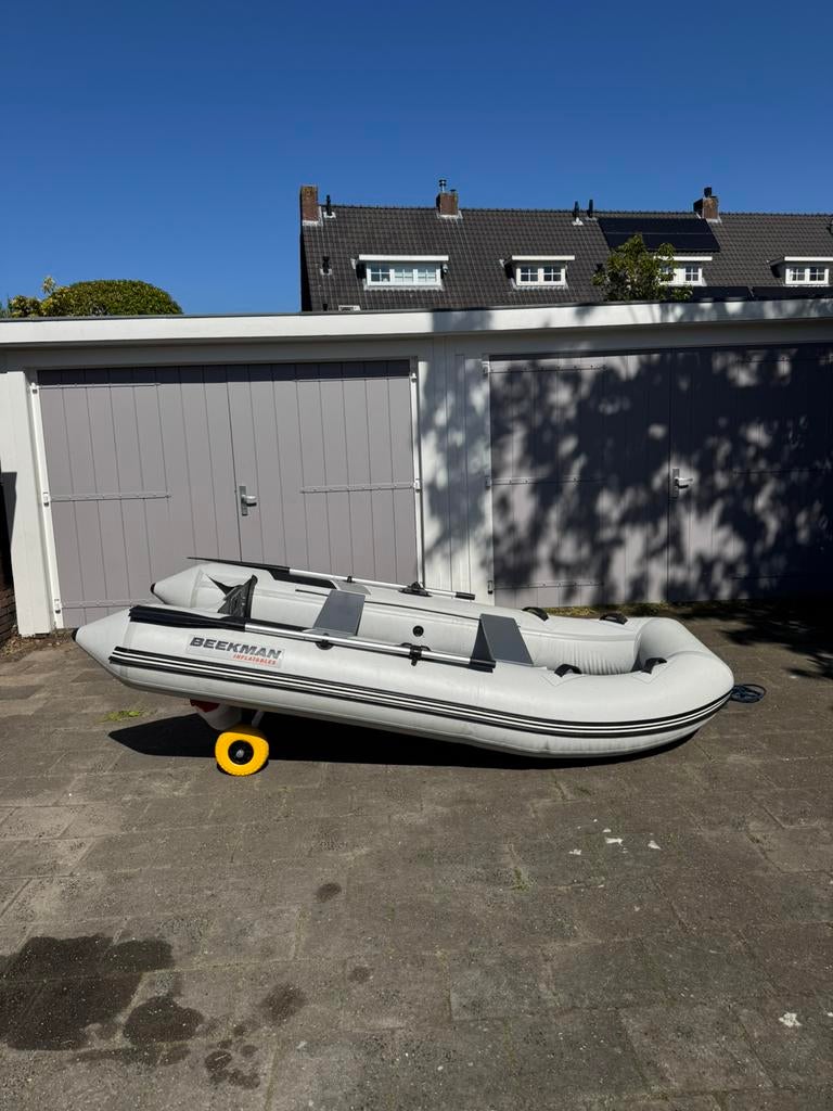 Rubberboot 6 PK mercury motor, Watersport en Boten, Ophalen, Zo goed als nieuw, Benzine, Overige materialen
