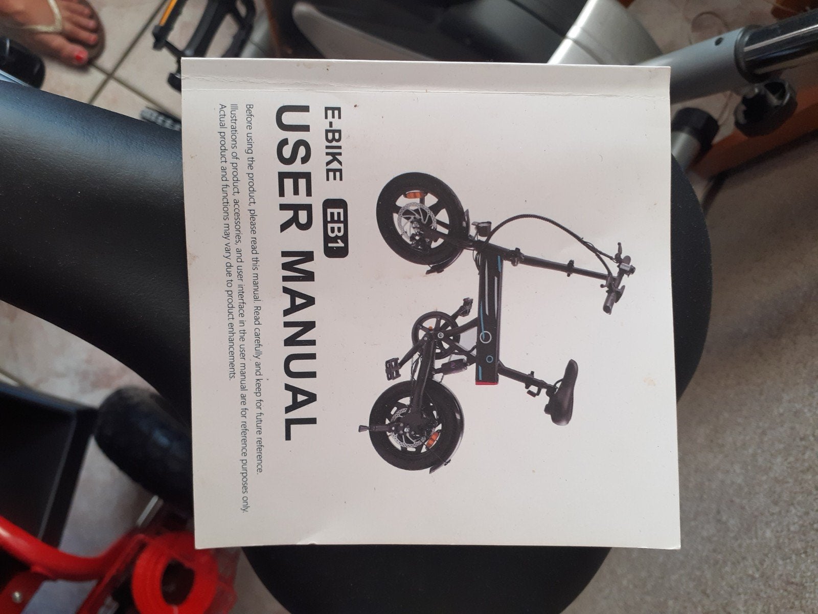 Opvouwbare E-Bike EB1 - Zo goed als nieuw, Zo goed als nieuw, Minder dan 47 cm, 30 tot 50 km per accu, Ophalen