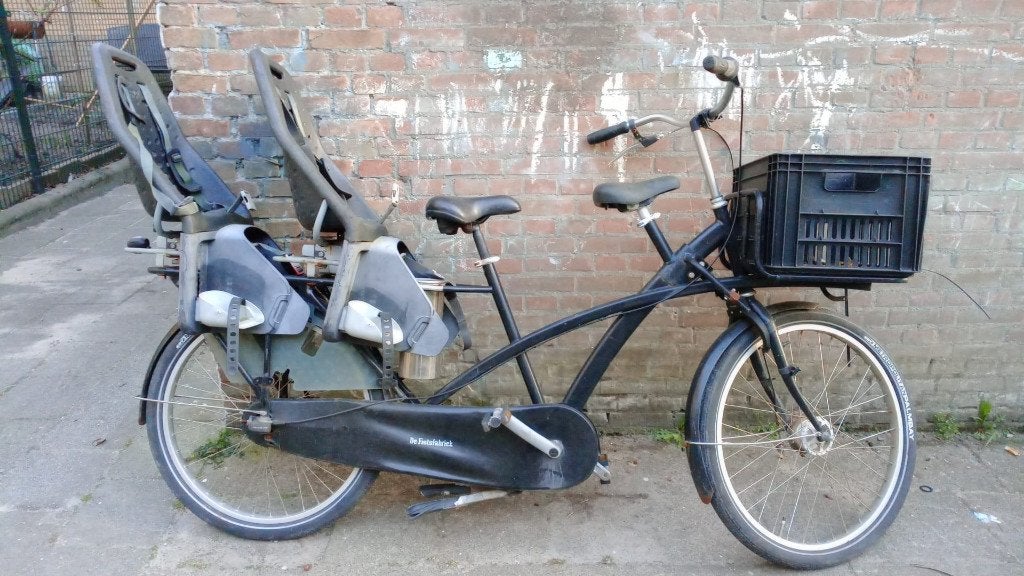 fietsfabriek tweelingfiets, Ophalen, Gebruikt, 3 kinderen, Fietsfabriek