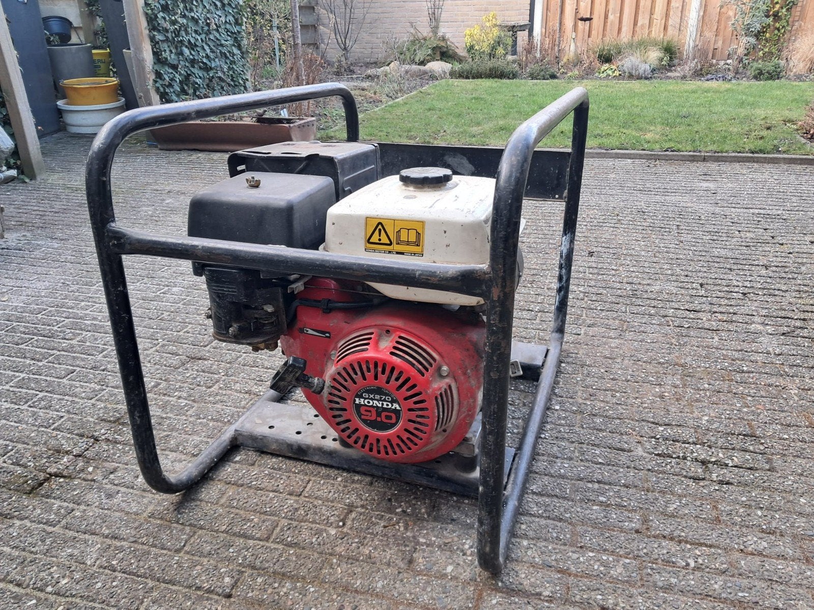 Aggregaat Honda motor (Europower EP4100), Ophalen, Gebruikt, Minder dan 5 kVA, Benzine
