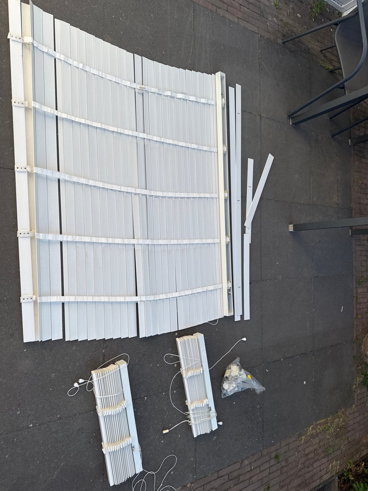 3 Jaloezieën - diverse maten, inclusief ophangmateriaal, Huis en Inrichting, Ophalen, Gebruikt, Jaloezie, Inclusief montageonderdelen
