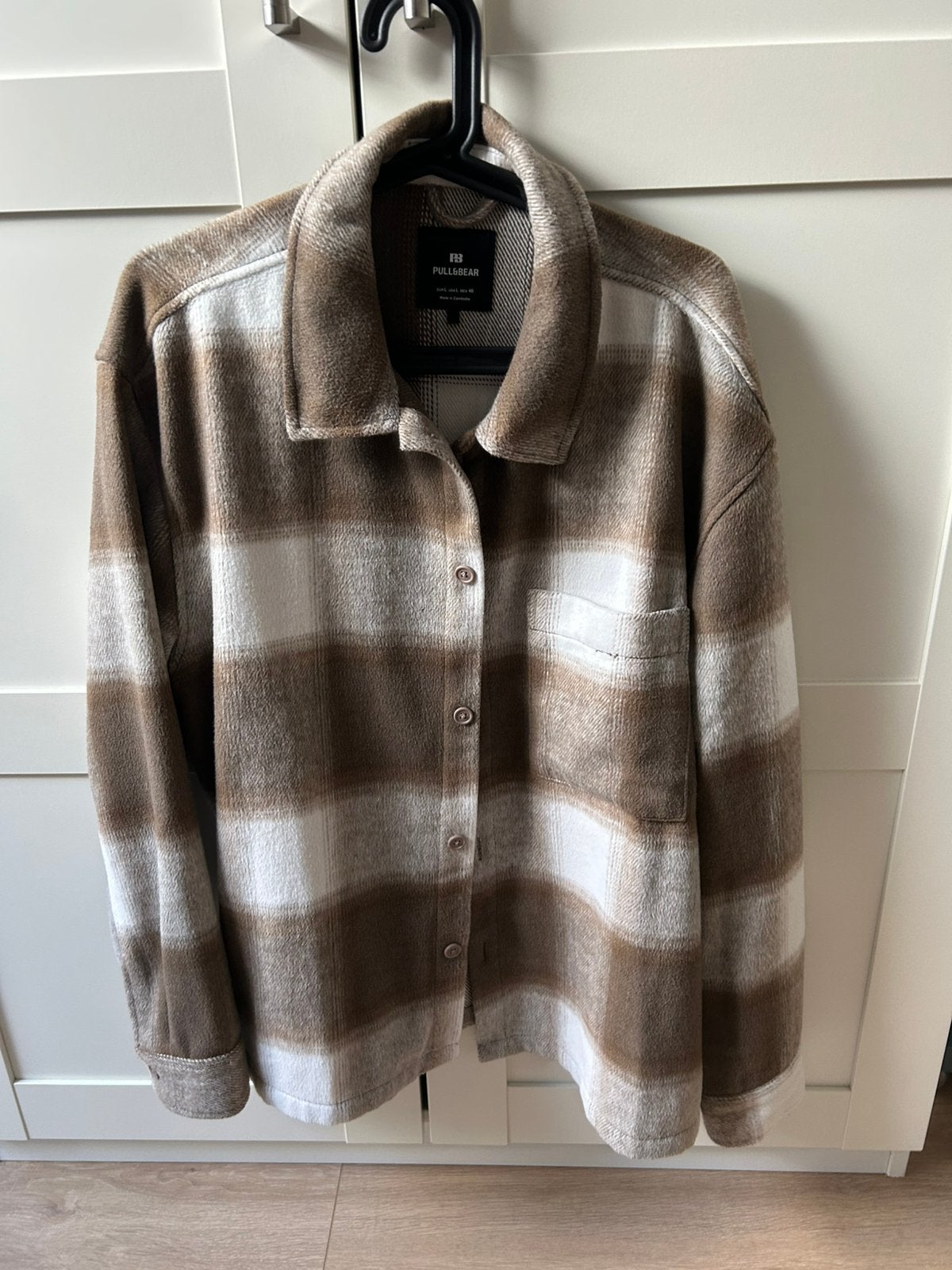 Stijlvolle Pull&Bear Overshirt JacketTrendy, Warm & Tijdloos, Ophalen of Verzenden, Zo goed als nieuw, Overige maten, Beige