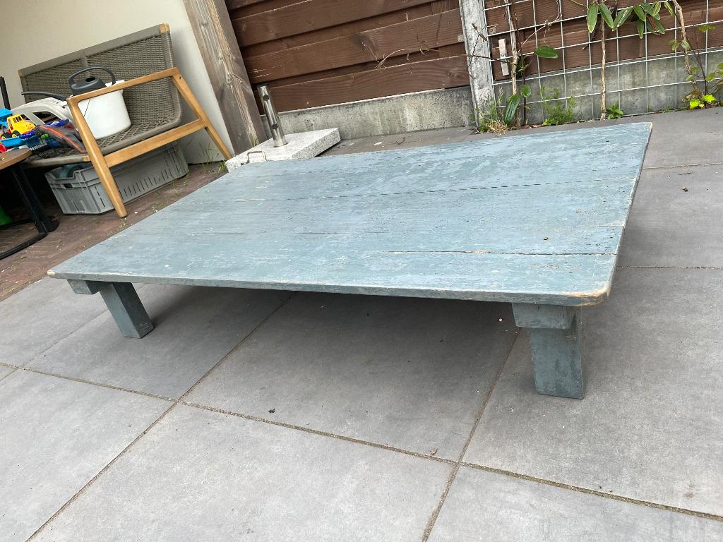 Tafeltje, langwerpig en laag, Huis en Inrichting, Tafels | Bijzettafels, Ophalen, Minder dan 45 cm, Gebruikt, 75 cm of meer