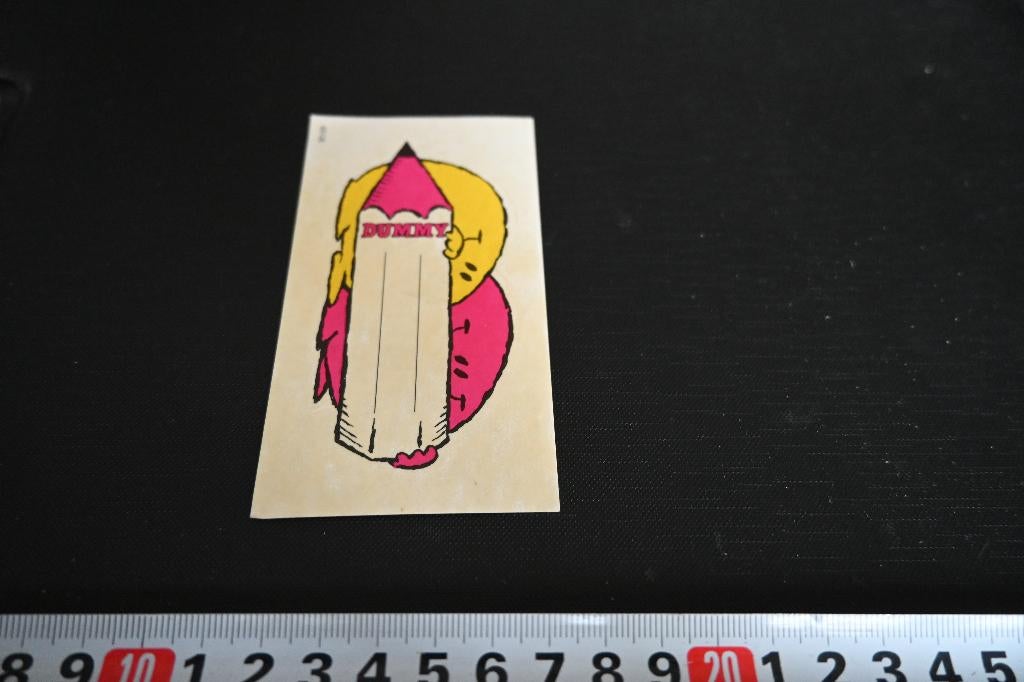 sticker DUMMY  PMD373, Verzamelen, Stickers, Zo goed als nieuw, Ophalen