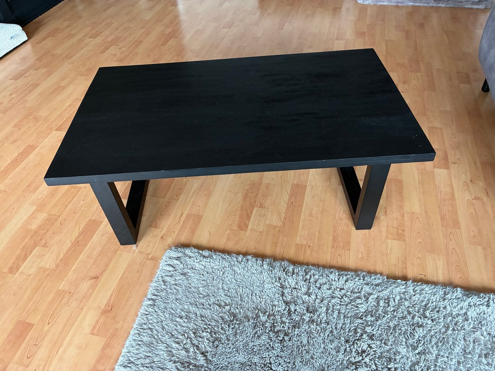 Zwarte salontafel - L120cm x B70cm x H37,5cm, Ophalen, Gebruikt, 100 tot 150 cm, 50 tot 100 cm