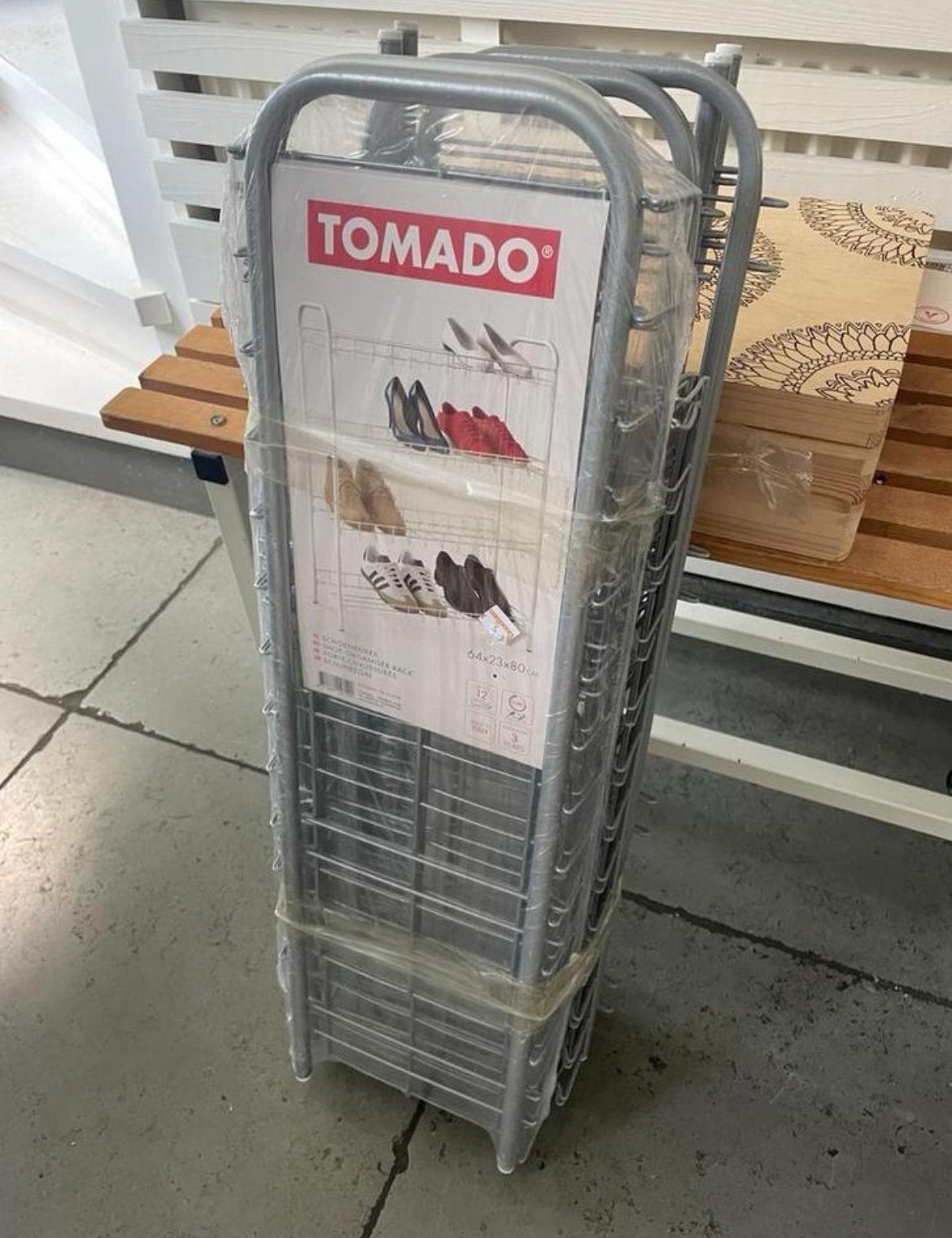 3 x Tomado schoenenrekken 64X23X80 cm 36 paar, Ophalen, ., Nieuw, .