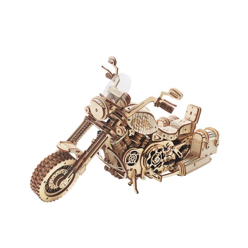 Robotime Cruiser Motorcycle DIY LK504, Hobby en Vrije tijd, Info@artbizniz.nl, Voertuigen, Art Bizniz B.V., Nieuw