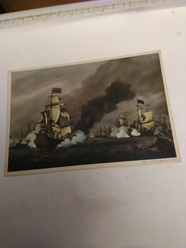 W. v.d. VELDE DE JONGE / EPISODE UIT ZEESLAG BIJ KIJKDUIN, Ophalen of Verzenden