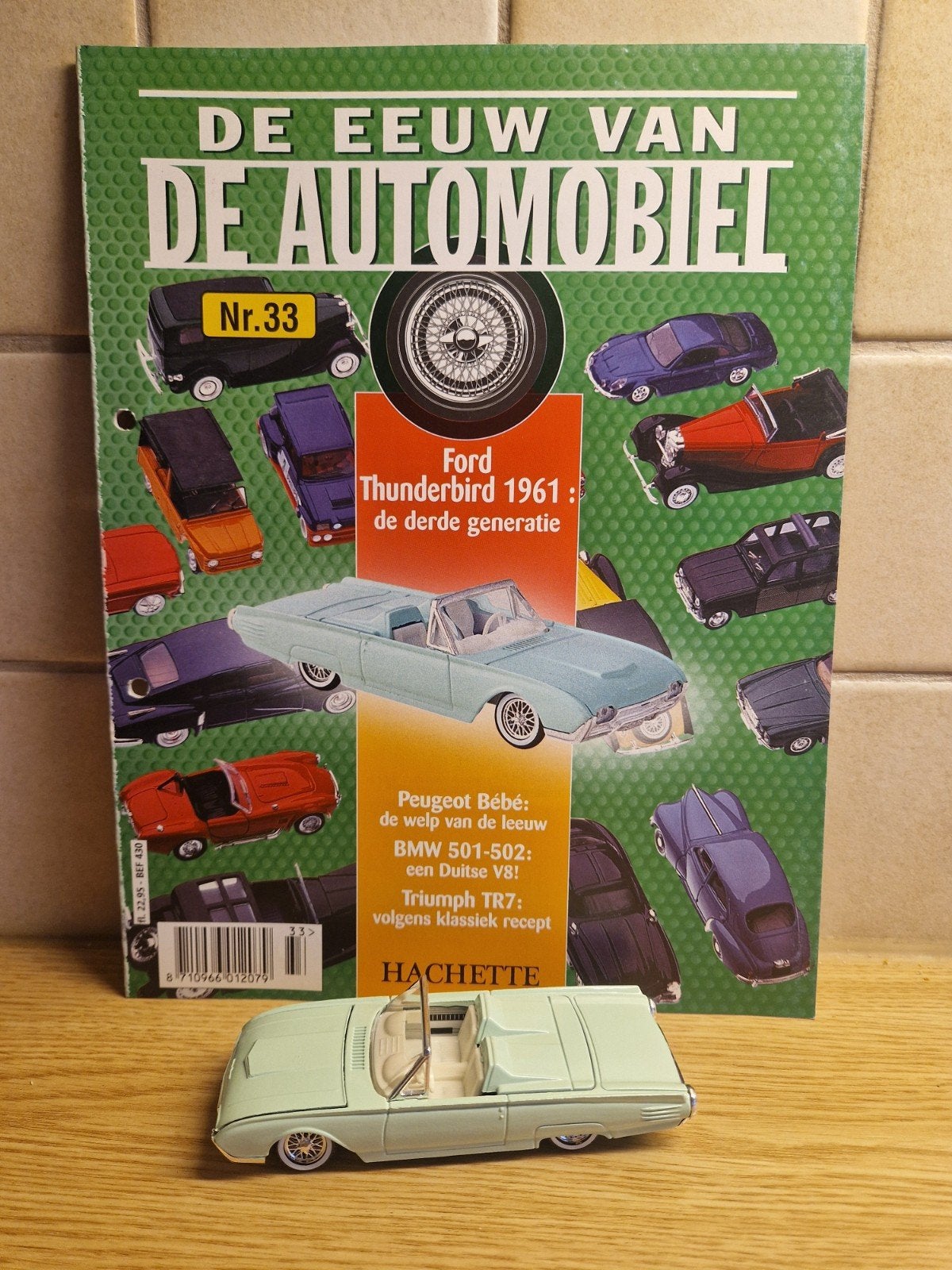 solido ford thunderbird 1961 tijdschrift doosje, Ophalen of Verzenden, Zo goed als nieuw, Auto, Solido