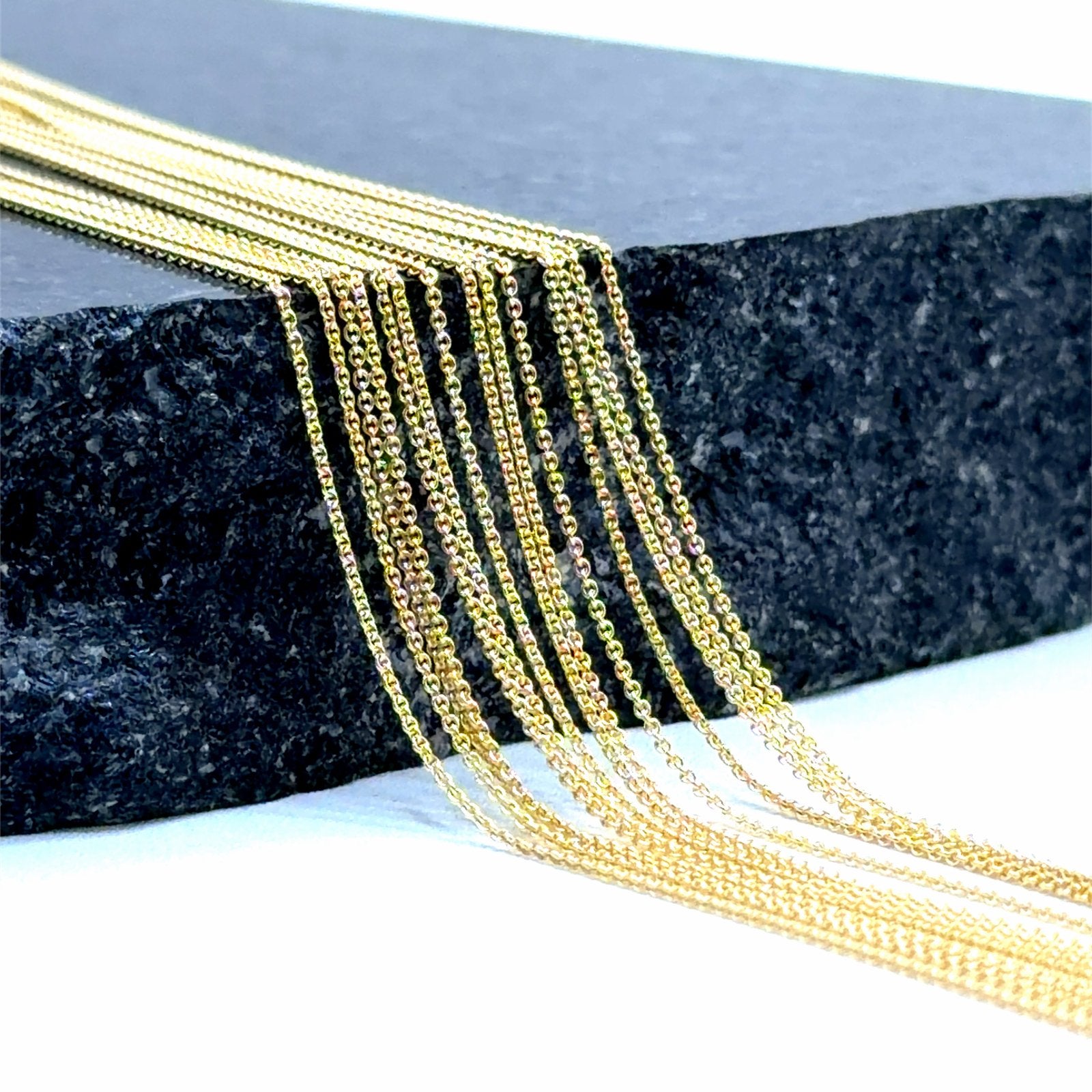 Gouden ketting - Nieuw - Diverse lengtes en diktes, Sieraden, Tassen en Uiterlijk, W, Nieuw, Ophalen of Verzenden, W