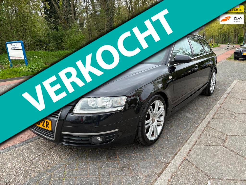 Audi A6 Avant 2.7 TDI Pro Line Business LEES TEKST, Auto's, Audi, Zwart, 2698 cc, Zwart, Diesel