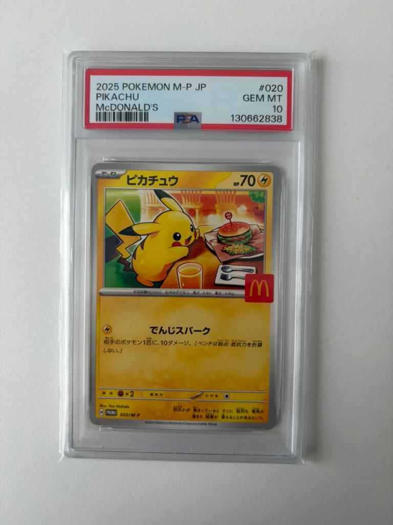 Mcdonalds pikachu psa10, Ophalen of Verzenden, Nieuw