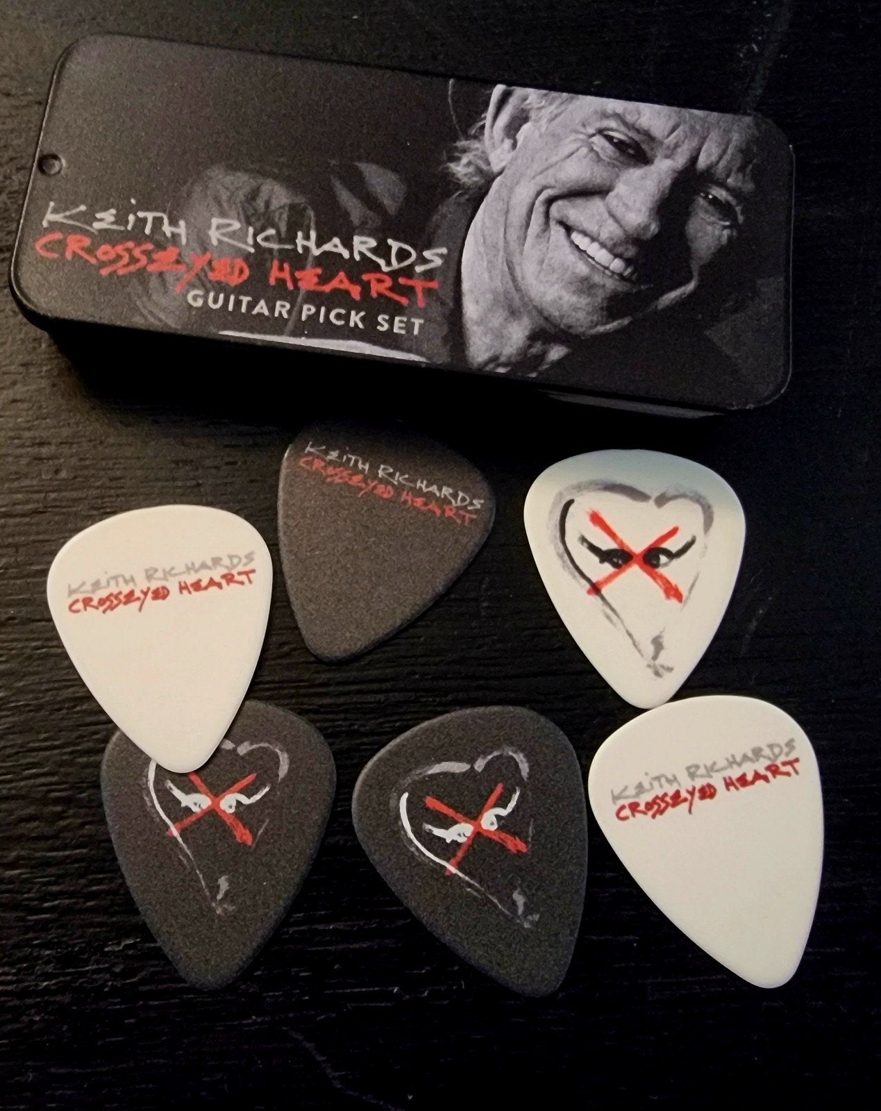 Keith Richards CROSSEYED HEART Gitaar Plectrum Set, Ophalen of Verzenden, Nieuw, Overige typen