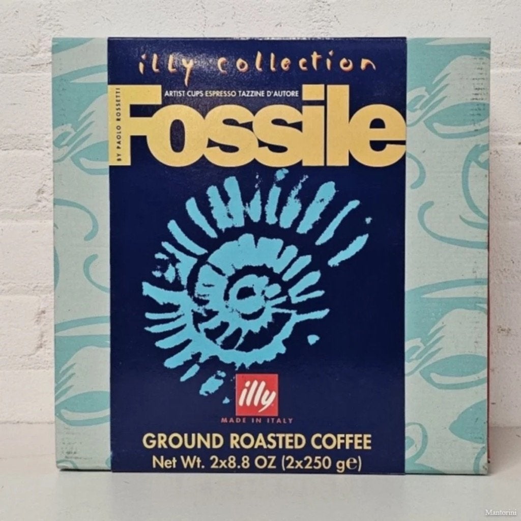 illy   collection Fossile   gaaf kop en schotel, Nieuw, Ophalen of Verzenden, Overige stijlen, Illy