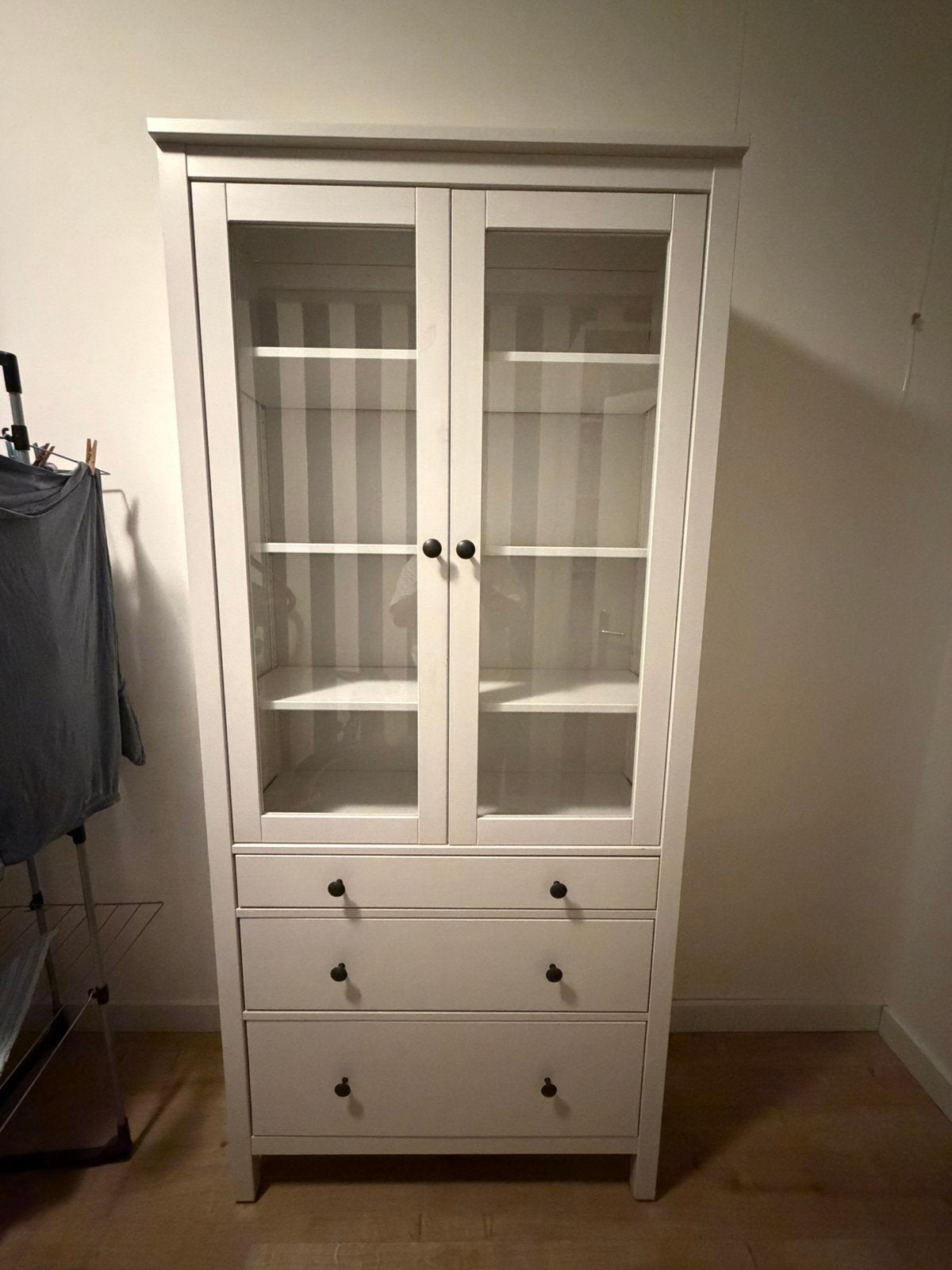 Vitrine kast, Huis en Inrichting, Kasten | Vitrinekasten, Ophalen, Gebruikt, Eikenhout, 50 tot 100 cm