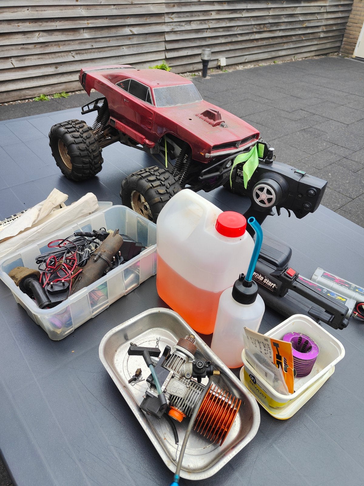 RC Nitro Auto hpi Savage, Ophalen, Gebruikt, Auto offroad, Nitro