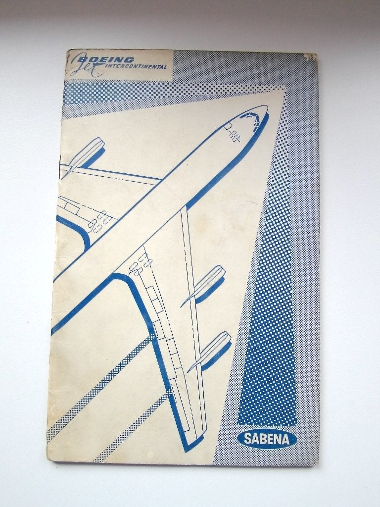 Brochure "Le Boeing Jet Intercontinental de la Sabena", Ophalen of Verzenden, Zo goed als nieuw, Boek of Tijdschrift