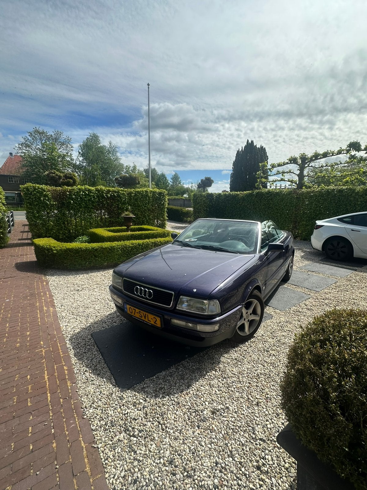 Audi 80 Cabrio, Nieuw dakje + nieuwe APK, Voorwielaandrijving, 4 stoelen, Leder, Handgeschakeld