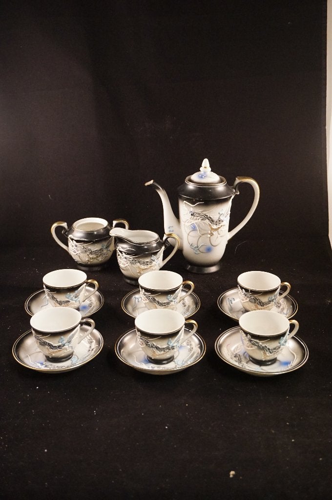 Vintage Japans theeservies Dragonware, Ophalen of Verzenden