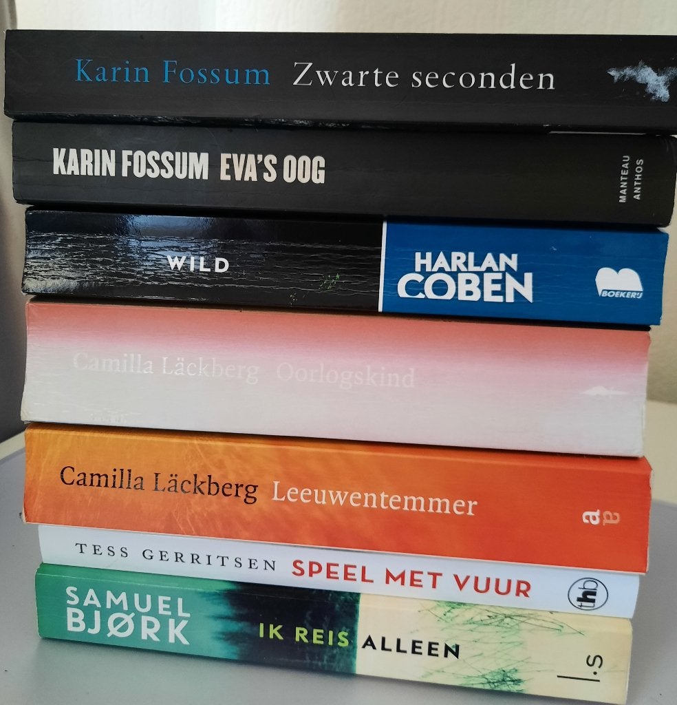 K.Fossum, C.Läckberg, H.Coben, T.Gerritsen, S.Bjørk, Ophalen of Verzenden, Zo goed als nieuw