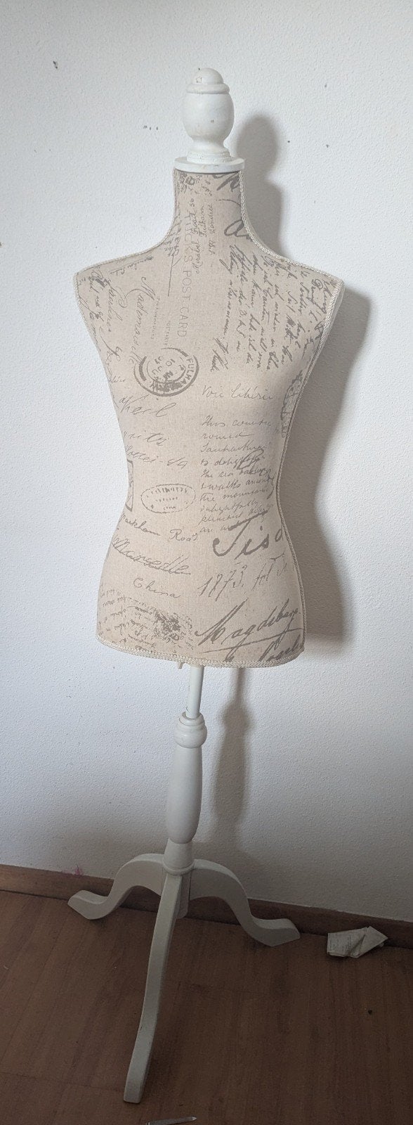 Vintage Paspop / Etalagepop met Franse Teksten, Kleding | Dames, Onbekend, Ophalen of Verzenden, Zo goed als nieuw