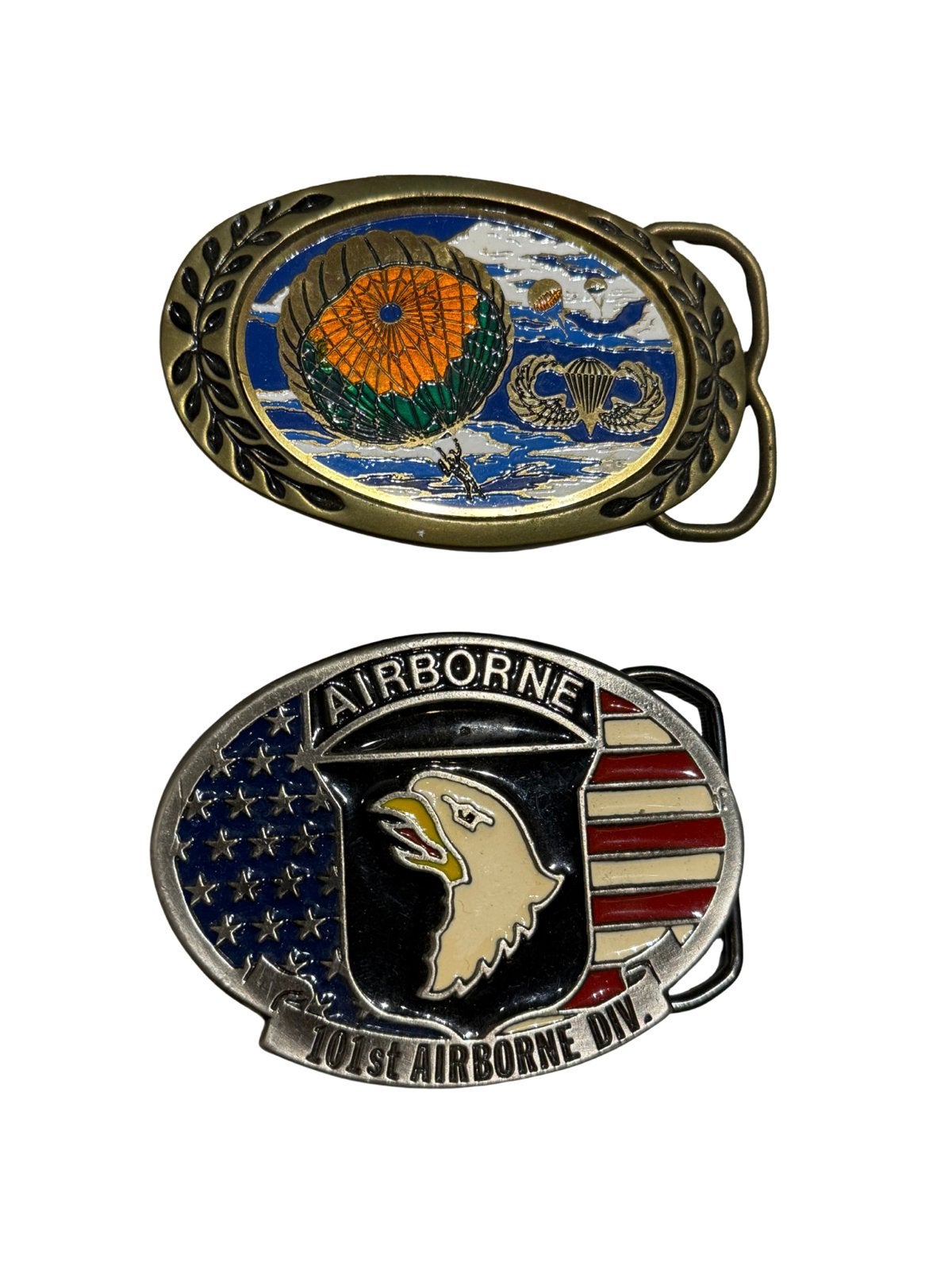 US Airborne Riemgespen, Ophalen of Verzenden, Landmacht, Amerika, Embleem of Badge