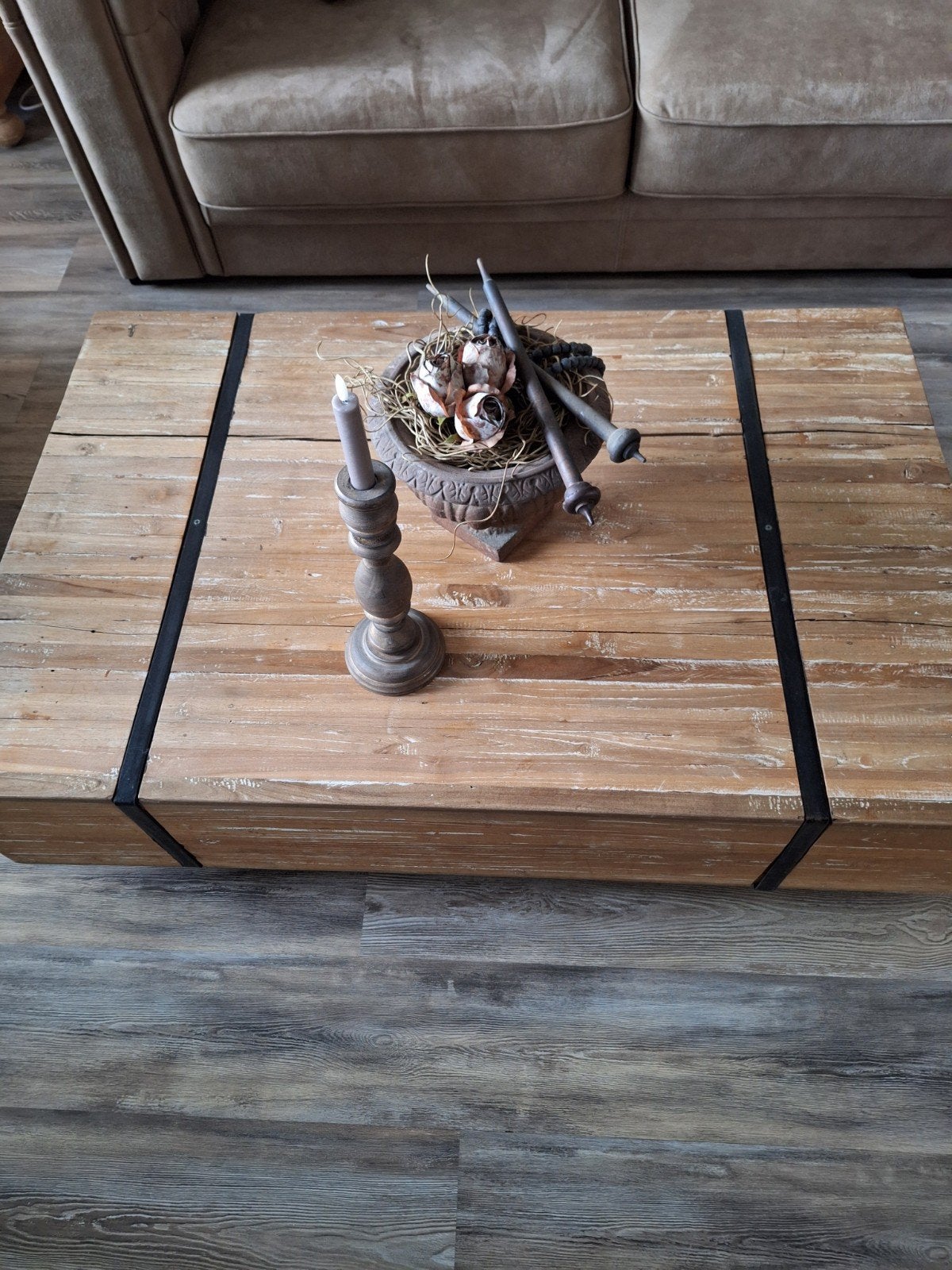 Salon tafel ptmd, Ophalen, Rechthoekig, 100 tot 150 cm, 50 tot 100 cm